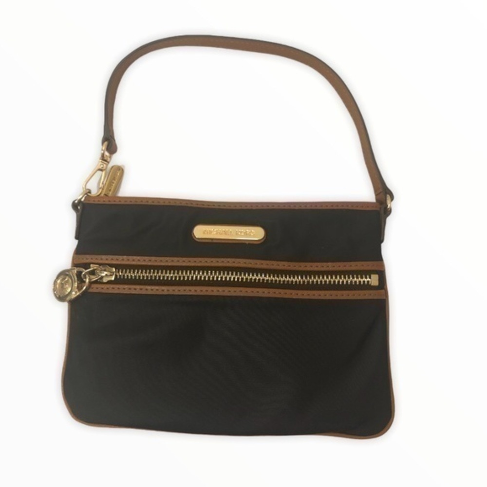 Michael kors black nylon mini bag